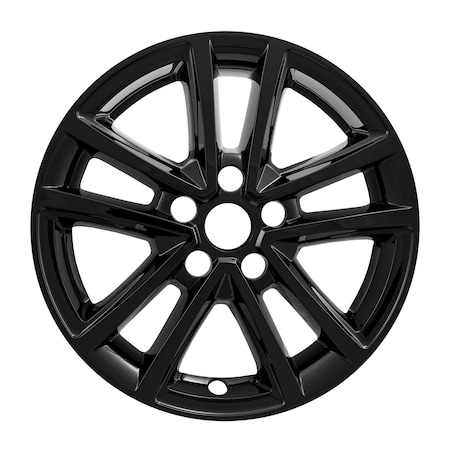 Coast2Coast 16", 10 Spoke, Gloss Black, Plastic, Set Of 4, Not Compatible With Steel Wheels IWCIMP423BLK